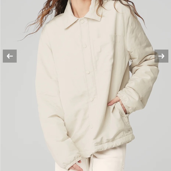 EUC alo yoga - Legend Jacket - color: bone - size XS - Picture 6 of 9